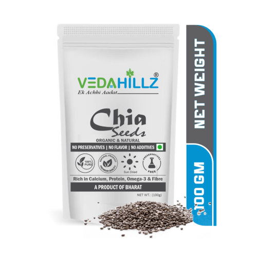 Vedahillz Chia Seeds for Heart Health and Vitality Made from Premium Chia Seeds